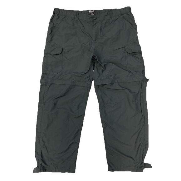 REI Women’s 18W (40x30) Gray Nylon Zip-Off Convertible Hiking Cargo Pants - Picture 1 of 16